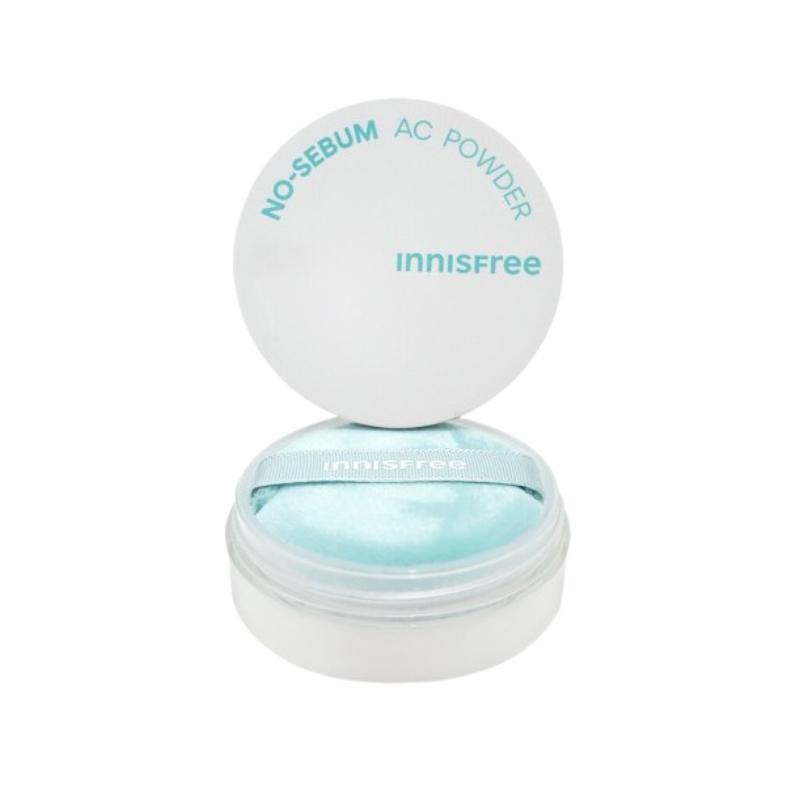 Innisfree No-Sebum AC Powder 5g | Oil Control & Acne Care Loose Powder for Oily Sensitive Skin