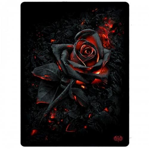 Spiral Fleece Burnt Rose Double Sided Blanket