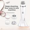 Новый силиконовый очиститель для лица Водонепроницаемая перезаряжаемая щетка для умывания лица Очиститель пор Электрический прибор для умывания лица четыре-в-одном