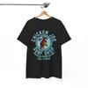 Смешная футболка с графическим логотипом Chicken Joe Surf Shop
