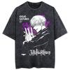 Jujutsu Kaisen Новая Горячая Футболка Мужская GOJO SATURO Расширение Территории Чистый Хлопок Высококачественная Повседневная Спортивная Харадзюку YK