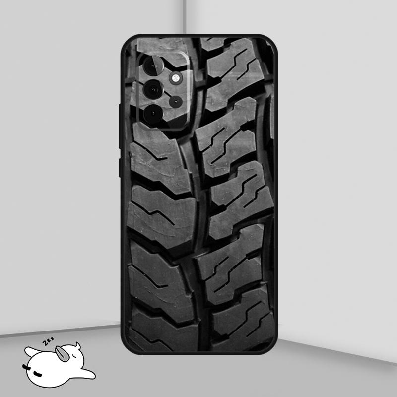 Tire Tread Wheel Case For Samsung Galaxy A16 A06 A26 A36 A56 A53 A32 A52 A33 A13 A55 A35 A15 A14 A34 A54 A17