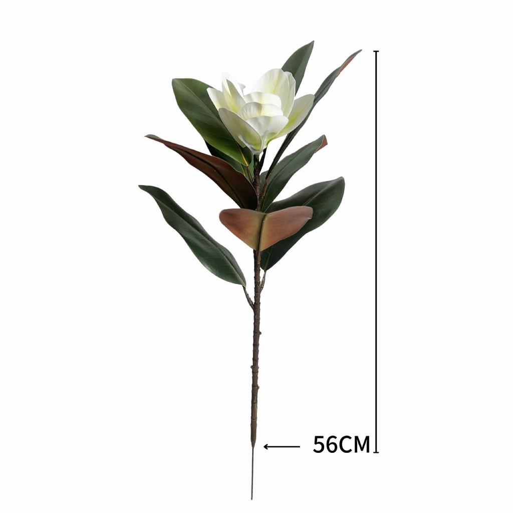 Simulated Magnolia Flower Arrangement for Zen Decor and Photography Props