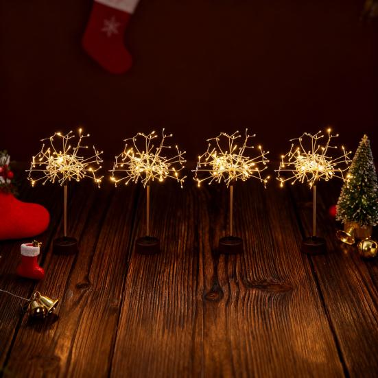 Светодиодная настольная лампа «Звездный взрыв» 120 огней USB Гирлянды Элегантная настольная лампа для домашнего декора Свадебное центральное освещение