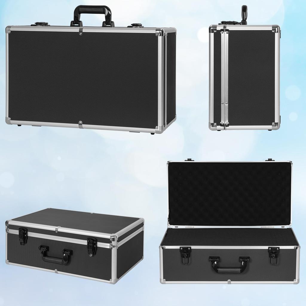 TORIBIO Алюминиевый кейс для инструментов с блоком Защитный инструмент DIY Атташе с алюминиевым Прецизионный инструмент Специальное хранилище x x см Подушка, Кейс, Кейс,