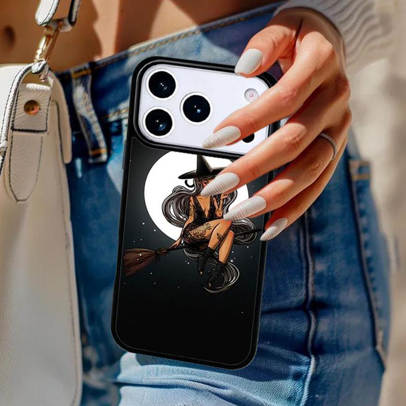 Чехол для телефона Ужасы Лунной Ведьмы Для iPhone 17 Air 14 15 13 12 Max Чехол Для Apple 16e 11 Pro Max Plus Coque