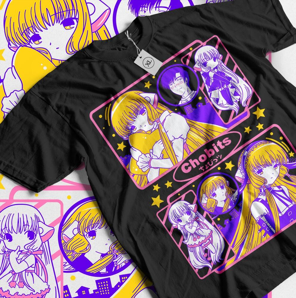 Футболка Chobits Chi японская сумомо Хибия Девочка Каваии Аниме Подарок Футболка Все Размеры Унисекс Футболка