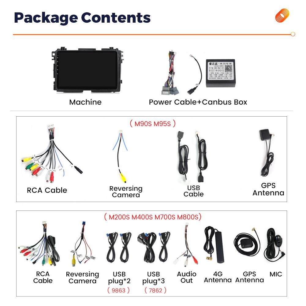 8+256G Android Auto Wireless CarPlay All In One автомобильное радио для Honda HR-V HRV XRV Vezel 2013-2019 стерео GPS мультимедийный плеер BT