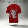 Men's Funny Creative 2D Printed T-Shirt, Soft Comfortable Fabric, Loose Fit for Thanksgiving Daily Casual Wear