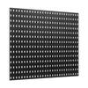 Pegboard Combination Kit 11 x 11" Plastic Pegboard 4 Panels for Home Black