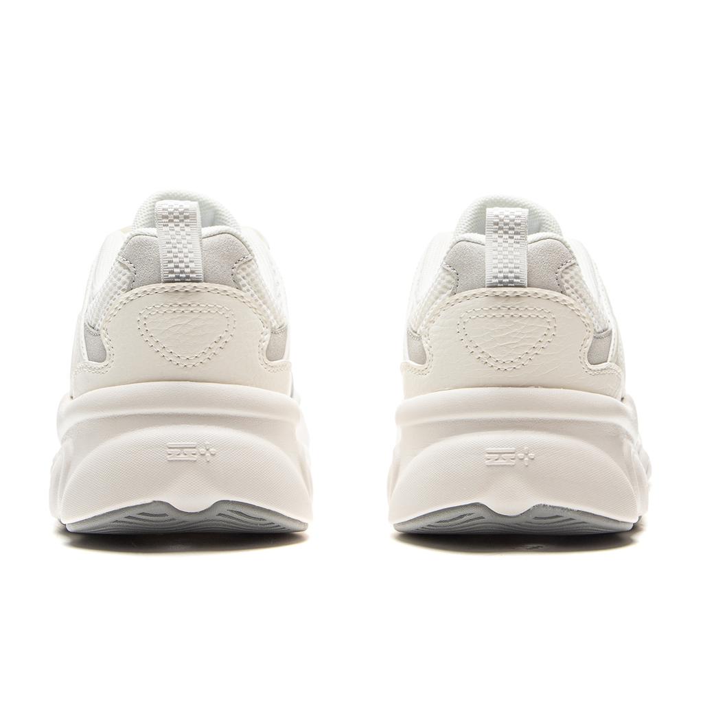 Li Ning Молочный Кокос Универсальный Ретро Толстая Подошва Модный Тренд Амортизация Нескользящие Износостойкие Поддержка Низкий Верх Папины Кроссовки AGCV404-3