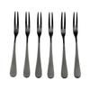 6Pcs/Lot Fruit Forks Set Matte Black Dinnerware Set Kitchen Home Cutlery 18/10 Stainless Steel Tea Fork Pie Cake Fork Set