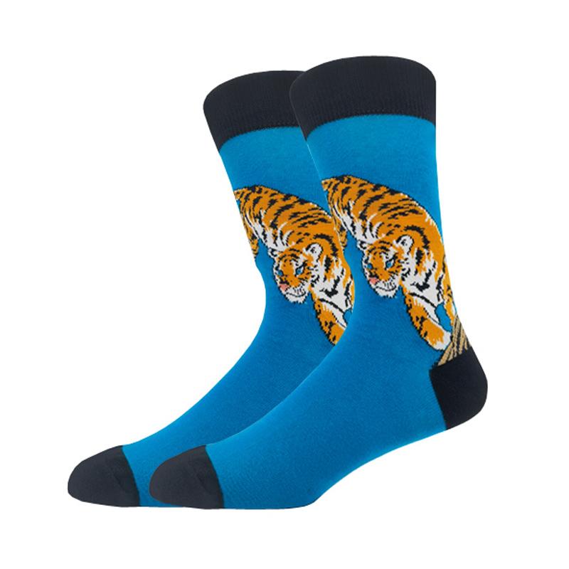 Мужская мода осень-зима носки для скейтборда Happy Creative пингвин дельфин акула коала носки новинка команда смешные мужские носки