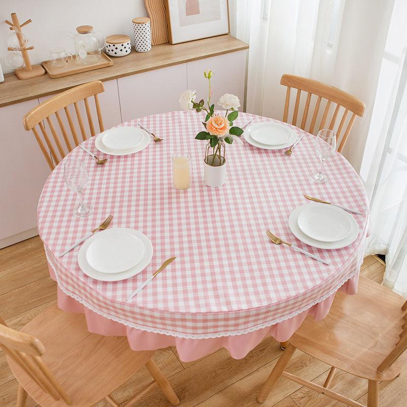 Large Round Table Dining Tablecloth Waterproof Living Room Coffee Table Rectangular Book Tablecloth for Dining Table