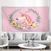 INS Wind Hanging Cloth Bedroom Wall Cloth Room Decoration Tapestry Pink Unicorn Pattern Living Room Background Cloth