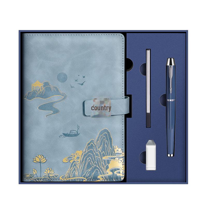 Подарочный набор из блокнотов формата А5 «Культура и творчество» — сувенир в китайском стиле с индивидуальным логотипом