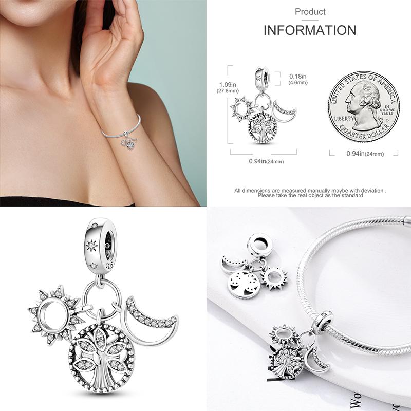 925 Стерлинговое Серебро Красочный Ловец Снов Светящийся Светлячок Подарок Самолет Земля Шармы Подходят Оригинальный Подвеска DIY Изготовление Ювелирных Изделий