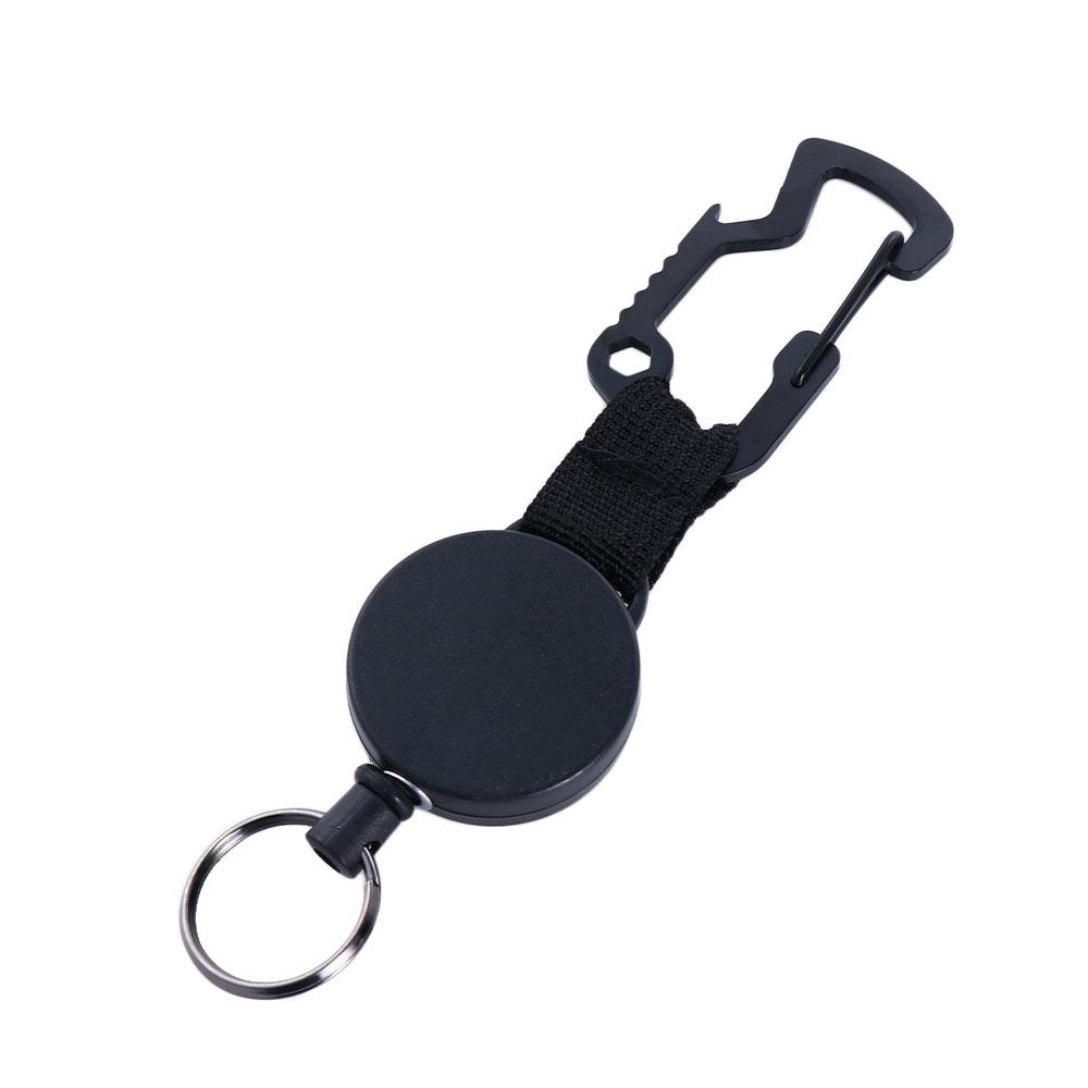 Opener Carabiner Retractable Office Supplies Badge Holder Clip Keychain Key Ring Clips Badge Reel