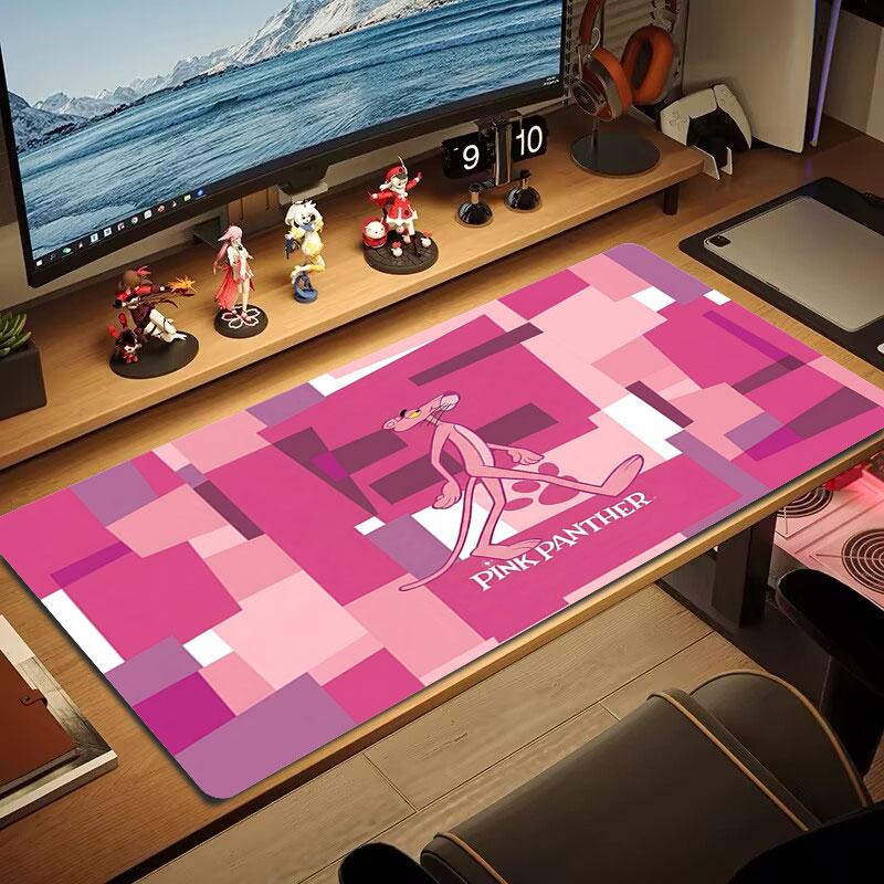 Pink Panther Mugshot Large Size Mouse Pad Large Gaming Table Cushion Nonslip Laptop Tablet Big Mousepad Xxl Mat Mini Pc Playmat With Lock Edge
