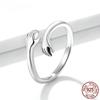 925 Sterling Silver Hug Warmth and Love Hand Adjustable Ring for Women Party Jewelry His Big Loving Hugs Ring