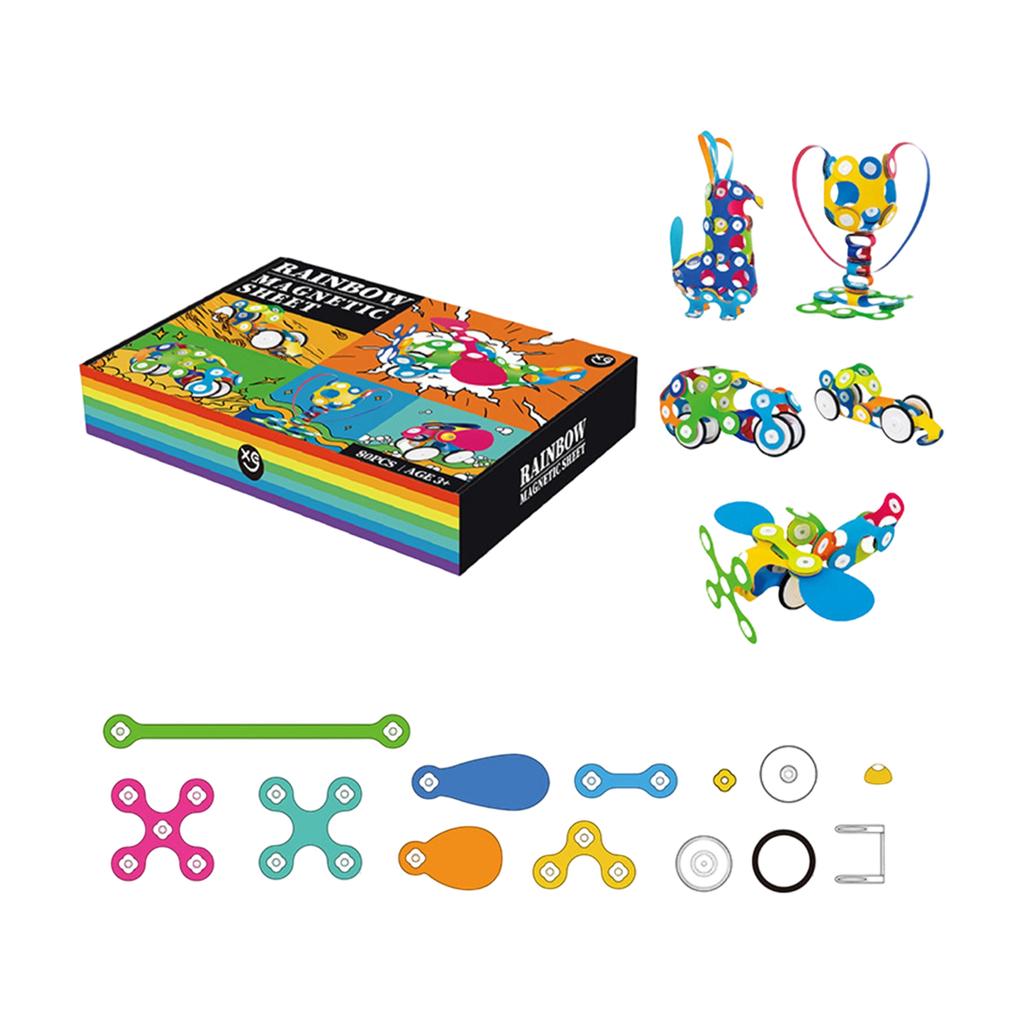 Магнитный лист Ainbow Детский пазл Магнитная сборка 3D Трехмерный Магнитный мягкий чип