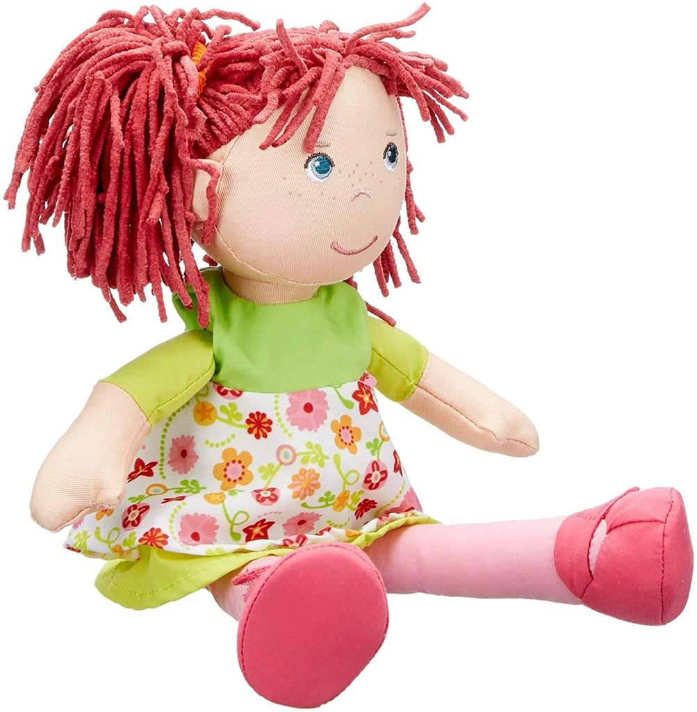 HABA Лизе Мягкая кукла с голубыми глазами и рыжими косичками 12"