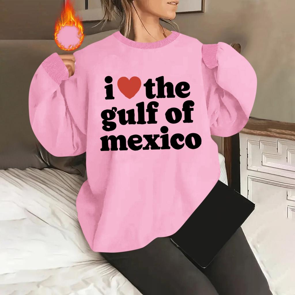 Унисекс офсетный принт круглый вырез свободный свитшот с длинными рукавами