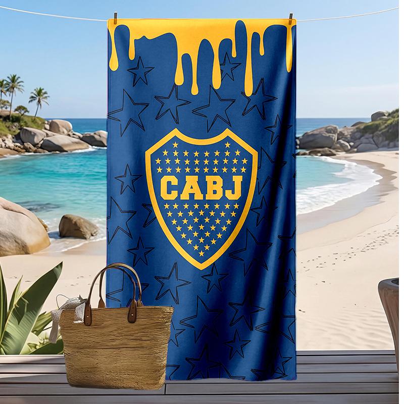 Boca Juniors 2 Printed Beach Towel Quick Dry Soft TowelPortable Large Rectangular Beach Blanket for Travel Swimming Pool