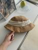 High-grade imitation flax fisherman's hat children's summer face small breathable basin hat travel sunscreen sun hat tide
