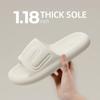 Летние тапочки для мужчин и женщин Платформа из ЭВА Нескользящая Мягкая однотонная пляжная ванная комната В помещении и на улице Простота Мода Универсальность