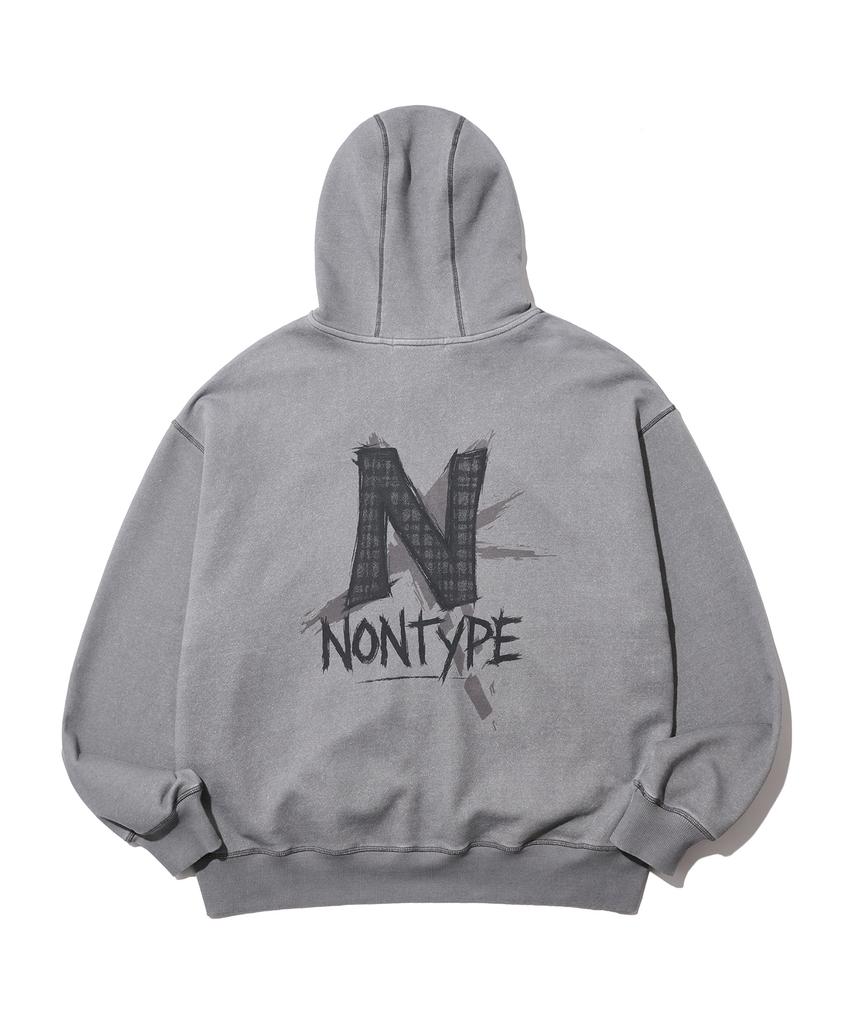 Молния с принтом Nontype (Пигмент Серый)