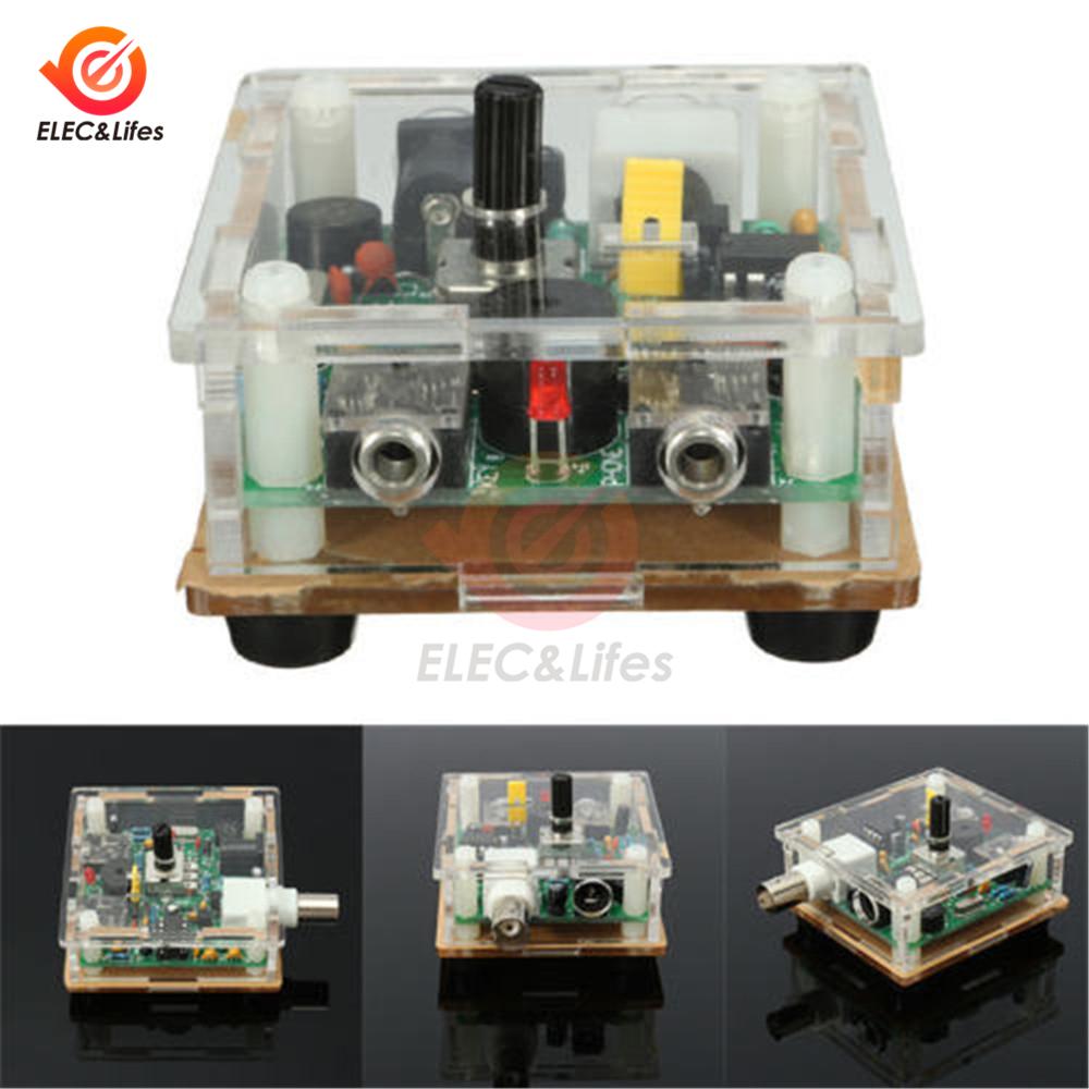 DC 9-11.8V S-PIXIE CW QRP Shortwave Radio Transceiver 7.111Mhz+ Acrylic Case DIY kit for Ham Radio Audio
