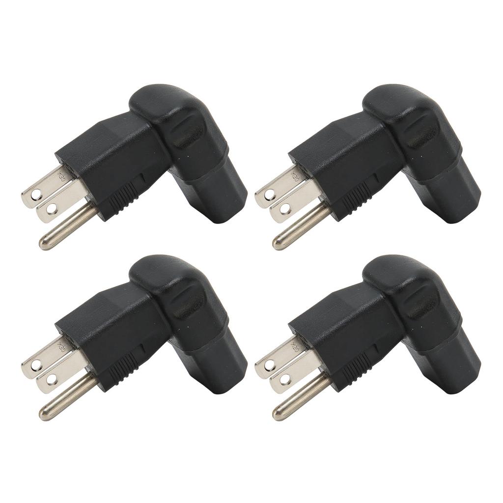 4 шт. для NEMA 5‑15P в IEC320 C13 преобразователь 90 градусов 3-контактный адаптер питания для питания ноутбука