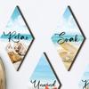 4pcs Wooden Summer Ocean Wall Ornaments Wall Art Ocean Animal Ornaments  Summer Outdoor