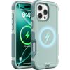 Прочный Бронированный Чехол с Поддержкой MagSafe для iPhone 16/15/14 Pro Max Plus, Магнитная Зарядка, Военный Стандарт Защиты от Падений