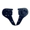 2Pcs Helmet Shield Pivot Base Plate Kit Black For LS2 FF358 FF385/396/387/392