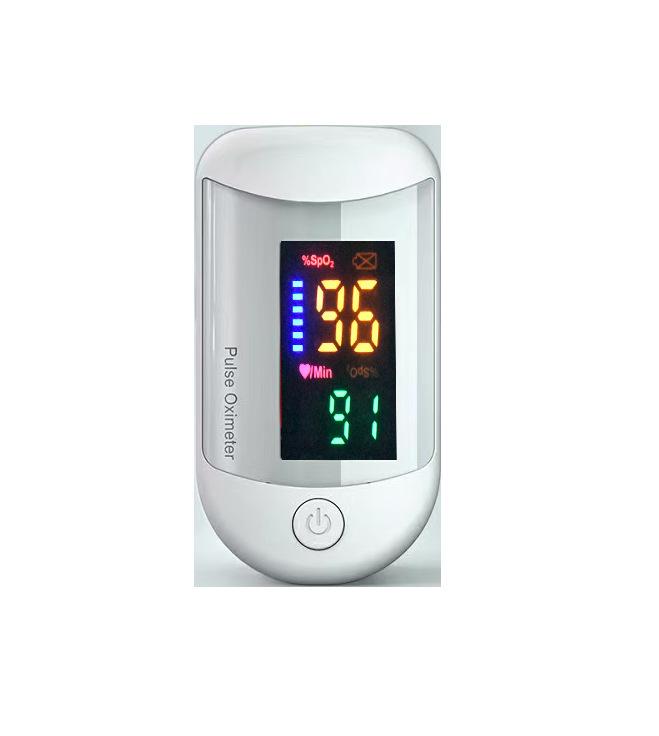 Английская версия Пульсоксиметр на палец: Мониторит сатурацию кислорода в крови и частоту сердечных сокращений