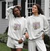Women's Trendy Printed High Neck Sweatshirt - Spring & Autumn Casual Comfort