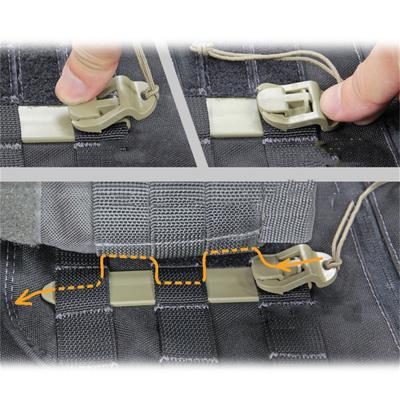 Molle Stick Quick Release PALS Webbing Застежка-липучка Ремешок из ацеталового полимера Аксессуары для охоты