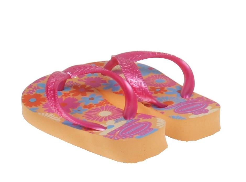 Havaianas Klapki Dziecięce Wzór Kolorowe Kwiaty 23-24 J_A