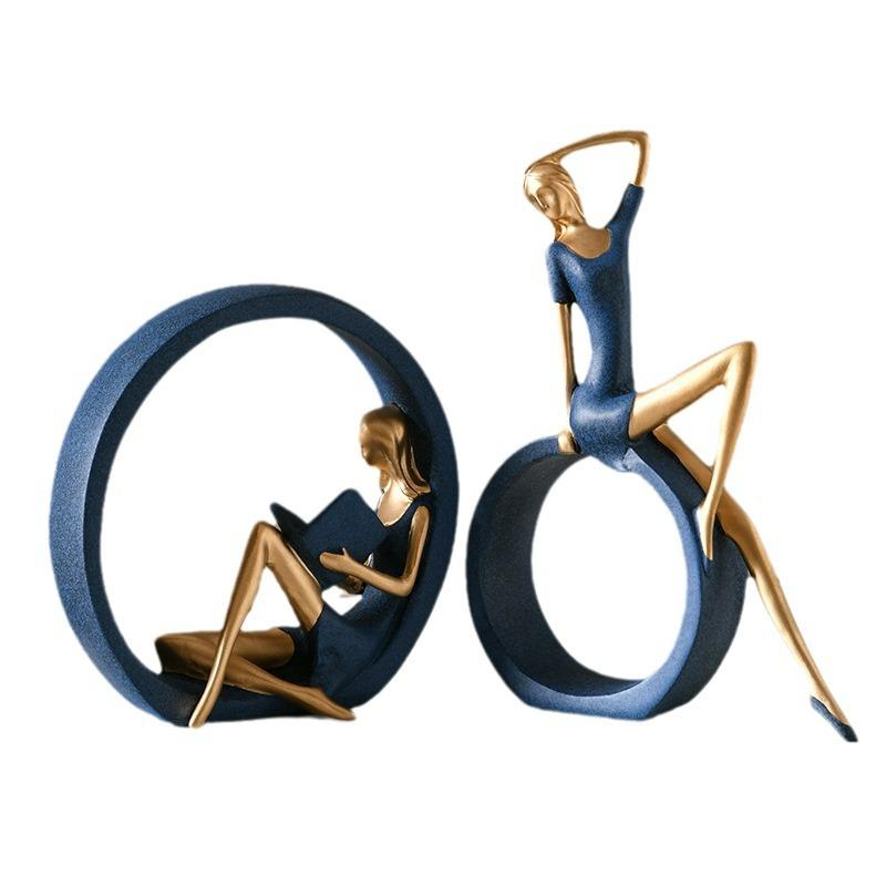 2 шт. Йога Читать ОК Девушки Спальня Гостиная Бар Модное украшение Свет Роскошный Стиль Атмосфера Украшение Домашнего Веселья Украшение