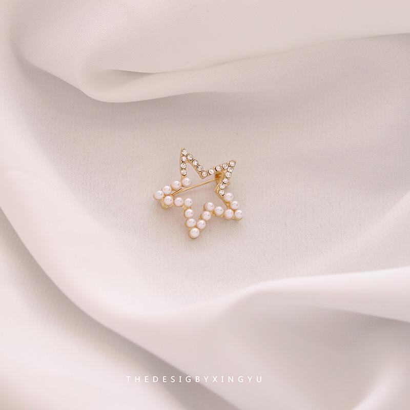 Элегантная брошь в виде золотого жемчужного колоса: Универсальный, Высококлассный Аксессуар для Женщин