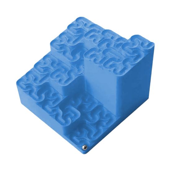 3D-печать Кривая Гильберта Мраморный трек Фрактальный трек для шариков Бесконечный фрактальный лабиринт со стальными шариками Кинетическое искусство Фрактальная математика Настольная игрушка