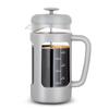 Easyworkz Heat-Resistant Glass French Press for Coffee & Tea, Soft Grip, 1000ml (8 Cups), Light Gray