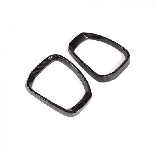 Для Land Rover Discovery 4 14-19 ABS Карбоновое волокно Накладка на рамку козырька бокового зеркала