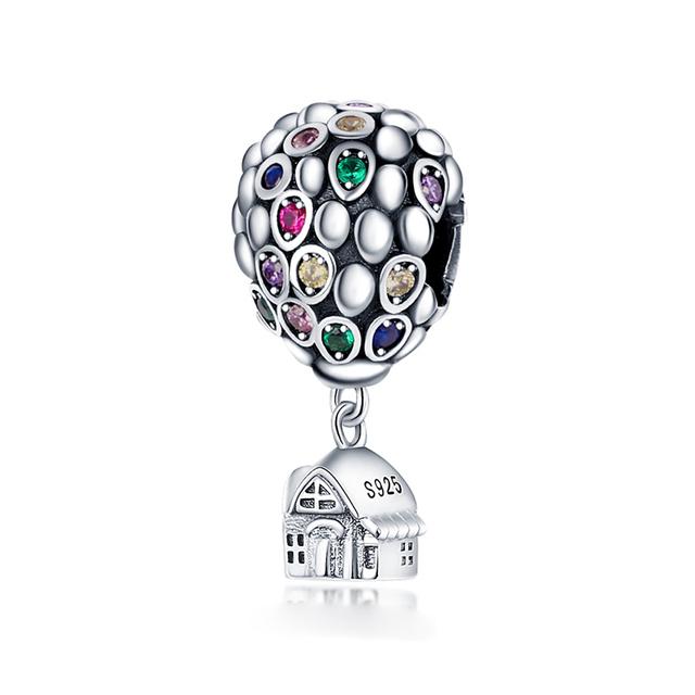 925 Серебряный Шарм Подходит для Любителей Шарма Серии Любовь Браслет Ожерелье Брелок Женские Ювелирные Изделия Diy