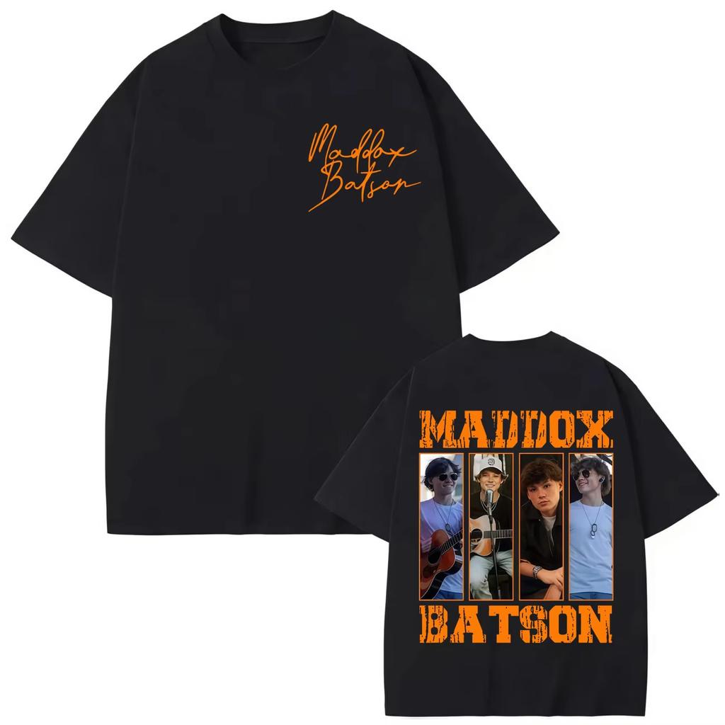Maddox Batso Live Worldwide Tour 2026 Tshirt Harajuku Pop Music Streetwear Men Women Fashion Casual pure Cotton Short Sleeve Top