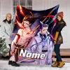 Personalized Custom Name Blanket - Nezha Conquers the Dragon King Print Design,Blanket for Sofa,Bed,Travel,Camping - Soft and Warm, Great Gift