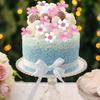 Съедобные бумажные цветы для украшения торта, вишневые сакуры, украшения для торта, свадебные аксессуары для торта на день рождения