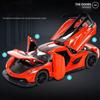 Игрушка Koenigsegg Jesko Supercar масштаба 1/32 литая модель автомобиля из сплава со звуком и светом инерционный детский игрушечный автомобиль коллекционные подарки